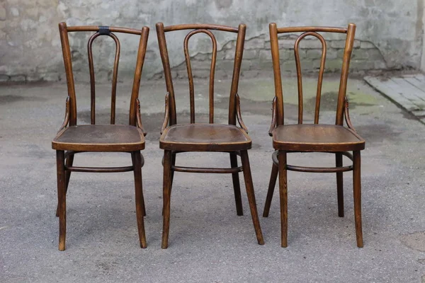 Antika bükme ağaç Viyana sandalye - kırık 