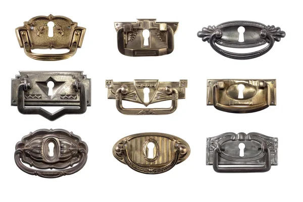 bronz ve pirinç kapı kolları