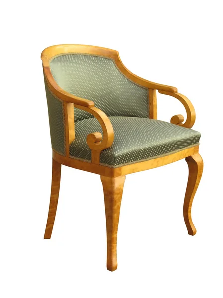 Antiker Art-Deco-Sessel isoliert auf weiß. — Stockfoto
