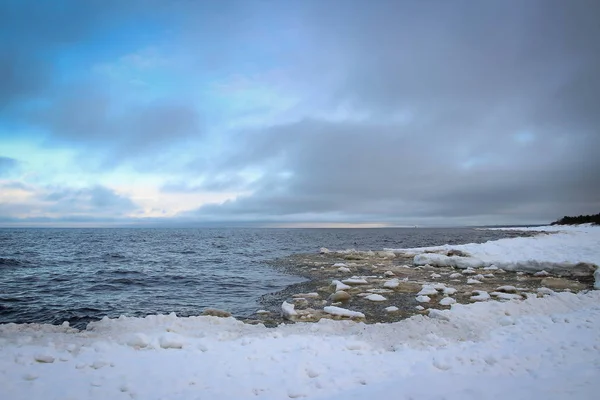 Winter at Baltic Sea in Riga — Stock Photo, Image