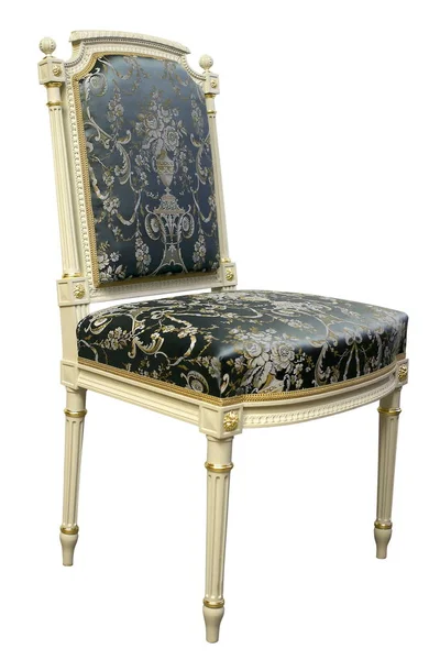 Beyaz arkaplanda izole edilmiş vintage sandalye