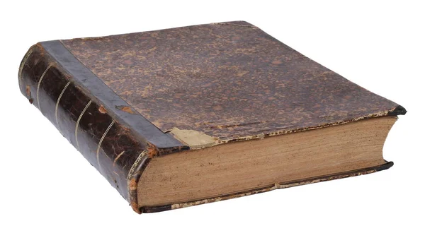 Beyaz bir arka plan üzerinde izole eski kitap