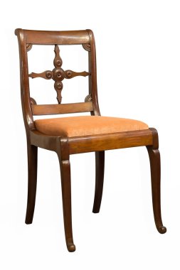 Antika Biedermeier sandalye Ahşap oyma ile