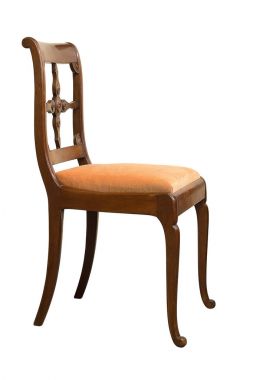 Antika Biedermeier sandalye Ahşap oyma ile