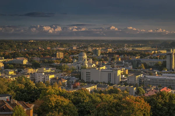 Kaunas Luftaufnahme von unserem Herrn Jesus Christus Basilika, Litauen. — Stockfoto