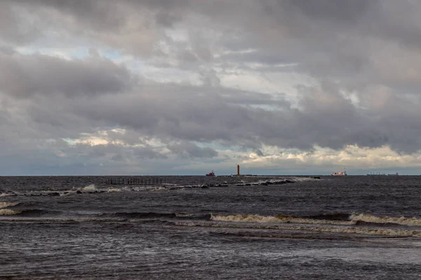 Invierno en el Mar Báltico en Riga — Foto de Stock