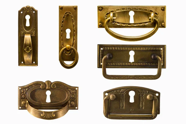 Vintage mobilya donanım görüntüsünü. Antika kolları.