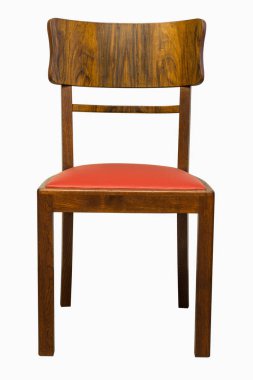 Beyaz arka plan üzerinde sandalye izole klasik Art deco