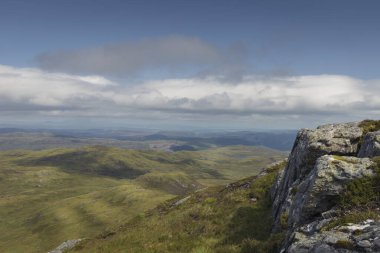 Meall Fuar-mhonaidh 'den Loch Ness' in panoramik görüntüsü