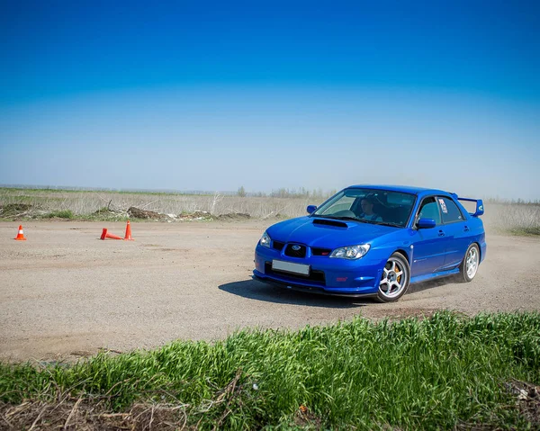 Rostov Don Rusland 2013 Auto Nemen Deel Aan Amateursportwedstrijden — Stockfoto