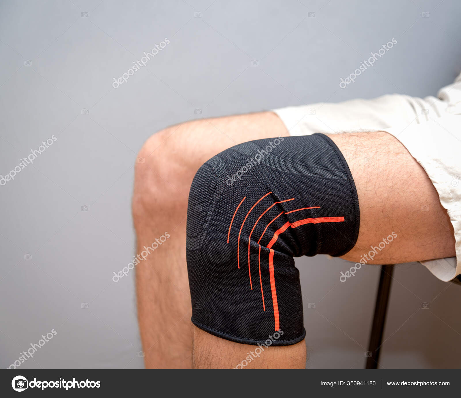 photo Injured Knee Pics https depositphotos com 350941180 stock photo black elastic bandage injured knee html