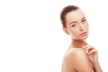 Sağlık, spa, makyaj, yüz kaldırma kavramı.