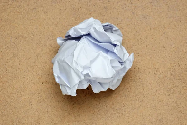 Crumpled paper ball. The design detail