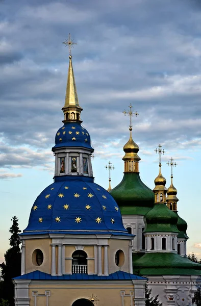 Vydubitsky Klasztor kopuła w Kijów, Ukraina — Zdjęcie stockowe