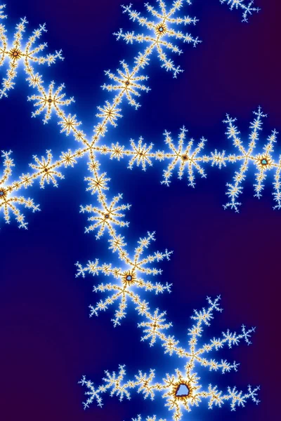 Fraktale 2d-Textur. Computerillustration. schöne mathematisch erzeugte Muster. — Stockfoto