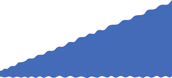 Abstrait fond triangle bleu avec ondulé — Image vectorielle
