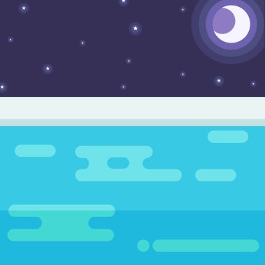 Havuzdan geceleri görüntülemek