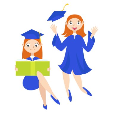 Ayarlayın. Bir diploma ile mezun. 