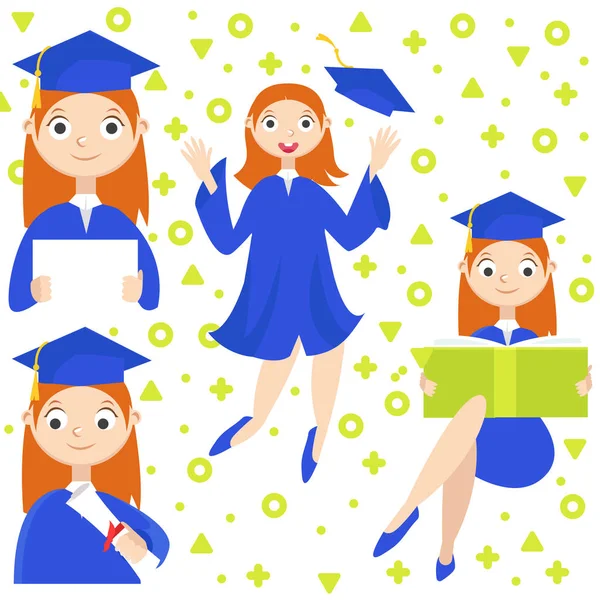 Ayarlayın. Bir diploma ile mezun. 