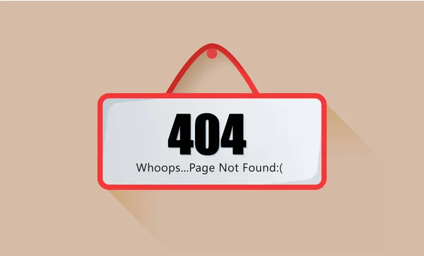 Zeichenseite 404 nicht gefunden — Stockvektor
