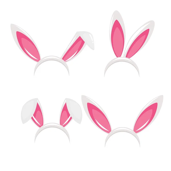 复活节兔子耳朵面具矢量图 — 图库矢量图片