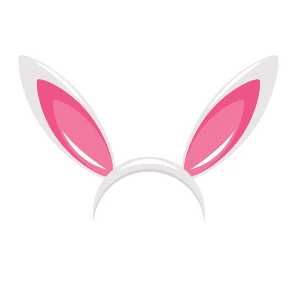 Easter bunny oren masker vectorillustratie — Stockvector