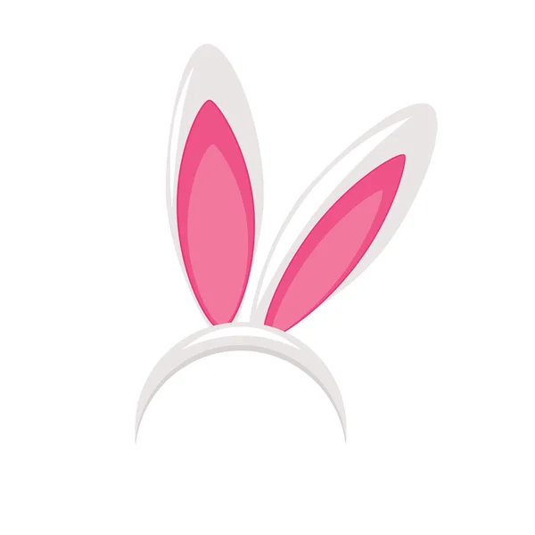 Easter bunny ears mask vector illustration — Stock Vector