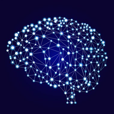 Artificial neural networks banner. A form of connectionism ANNs. Computing systems inspired by the biological brain networks clipart
