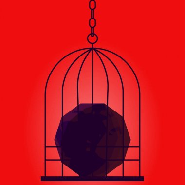 Diktatörlük afiş. Gezegen diktatör kafese girdi. Dünyada güç