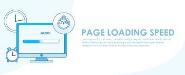 Sayfa yükleme hızı banner. Bilgisayar saati ve yük optimizasyonu onay ile