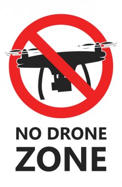 Drone bölge iz yok. Sinek hiçbir bölgesi