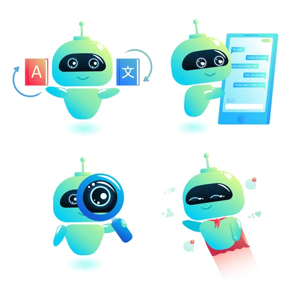 Chatbot  set write answer to messages in the chat. Bot consultant is free to help users in your phone online. — Stock Photo, Image