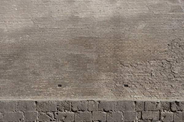 茶色の石のレンガから古い壁の質感 — ストック写真