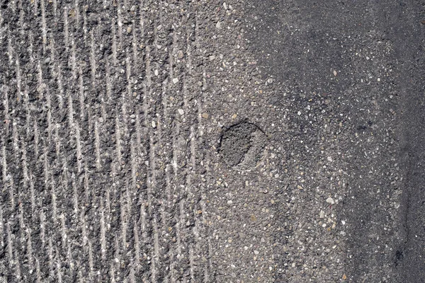 Surface Grunge Rough Asphalt Seamless Tarmac Dark Grey Grainy Road — Stock Photo, Image