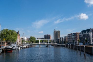 Hollanda, Rotterdam 'ın tarihi Delfshaven bölgesi..