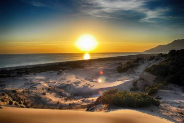 Patara Beach Türkiye'de Gün Batımı