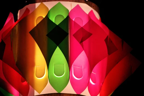 Barevné Dekorativní lampy během festivalu — Stock fotografie
