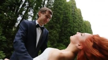 onun inanılmaz Kızıl saçlı gelin damat hayran