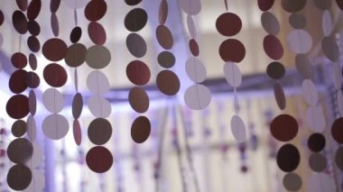 duvarlarda özgün düğün süslemeleri