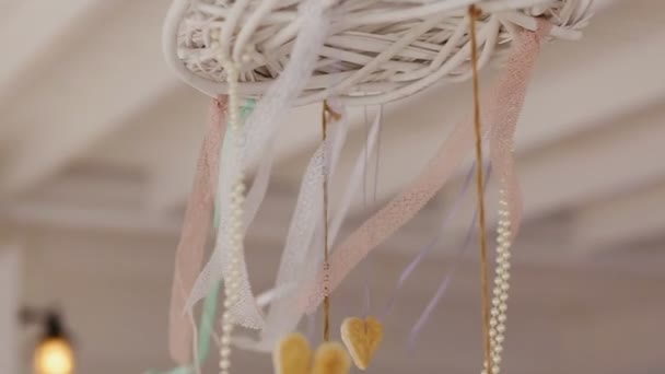 Decoración para boda — Vídeo de stock