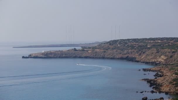 Όμορφη παραλία. σύνθεση φυσικών Πανόραμα — Αρχείο Βίντεο