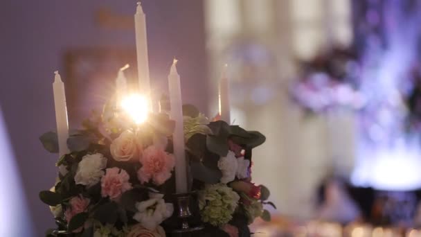 Decoraciones de boda originales — Vídeo de stock