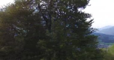 Yukarıdan Vadisi'nde şehrin havadan görünümü.