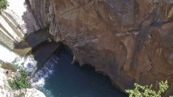 Uçurumun Caminito del Rey 05 yavaş baş dönmesi — Stok video