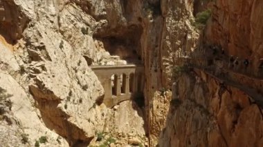 Tren Caminito del Rey için köprü