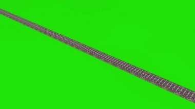 3d yukarıda hız Maglev Tren yeşil ekran işleme