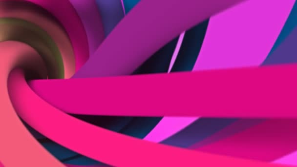 Цветные Веревки Круговая Петля Движения Фона — стоковое видео