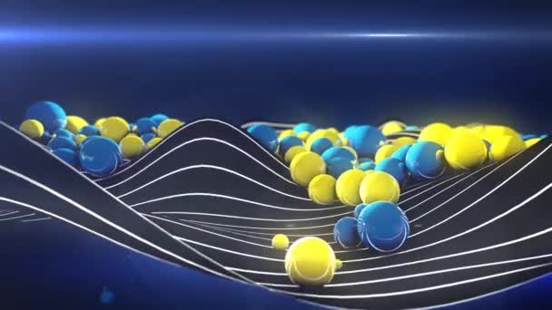 Roll Balls Cuerdas Fondo Animado — Vídeo de stock