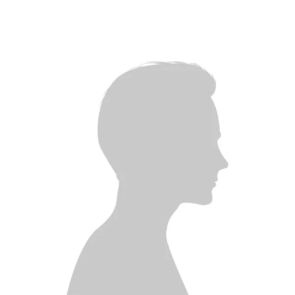 Icono de perfil de avatar predeterminado. Gris marcador de posición foto . — Vector de stock