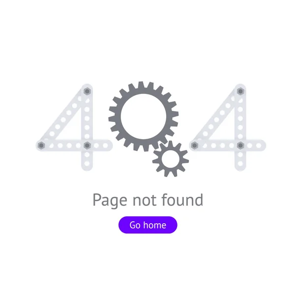Błąd 404 strona nie znaleziono. — Wektor stockowy